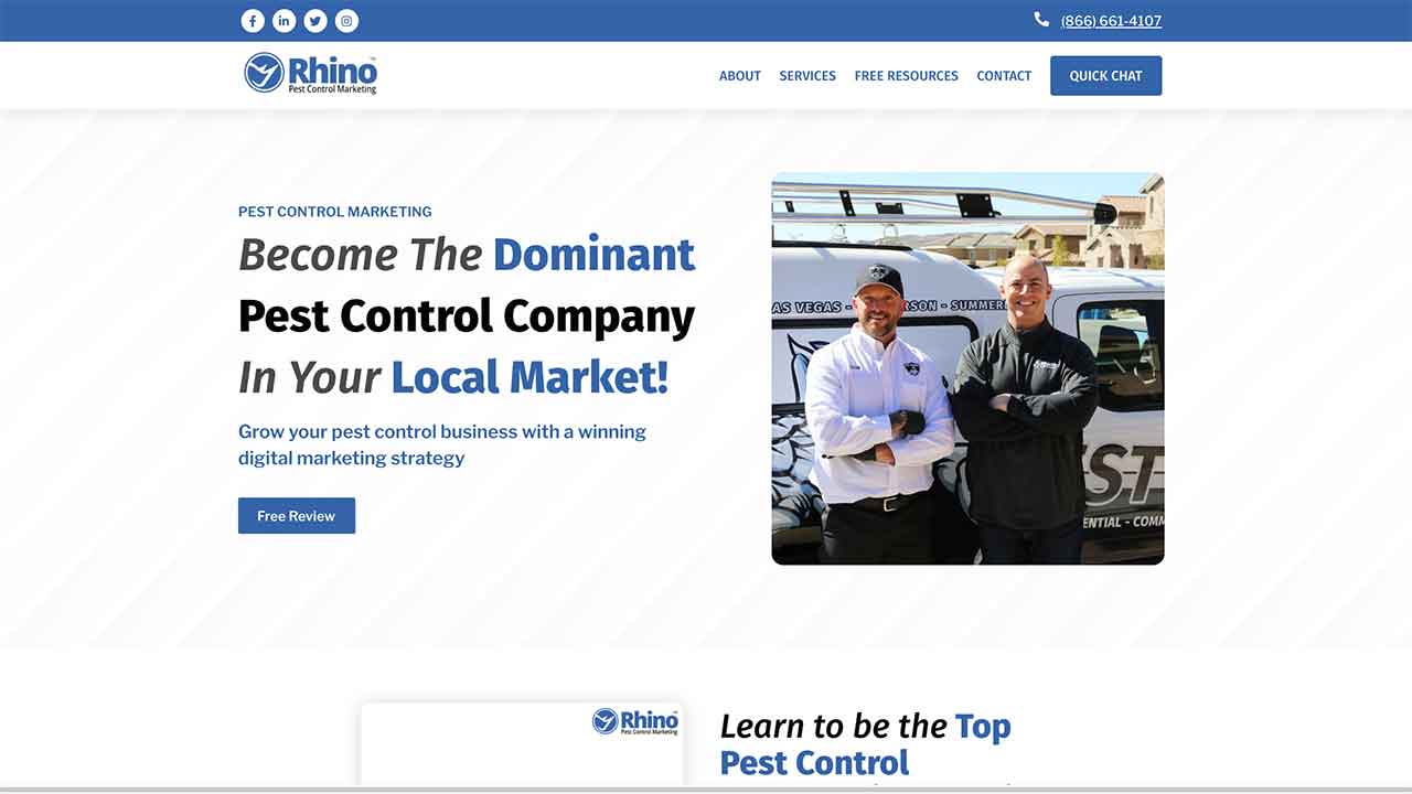 Rhino Pest Control Marketing