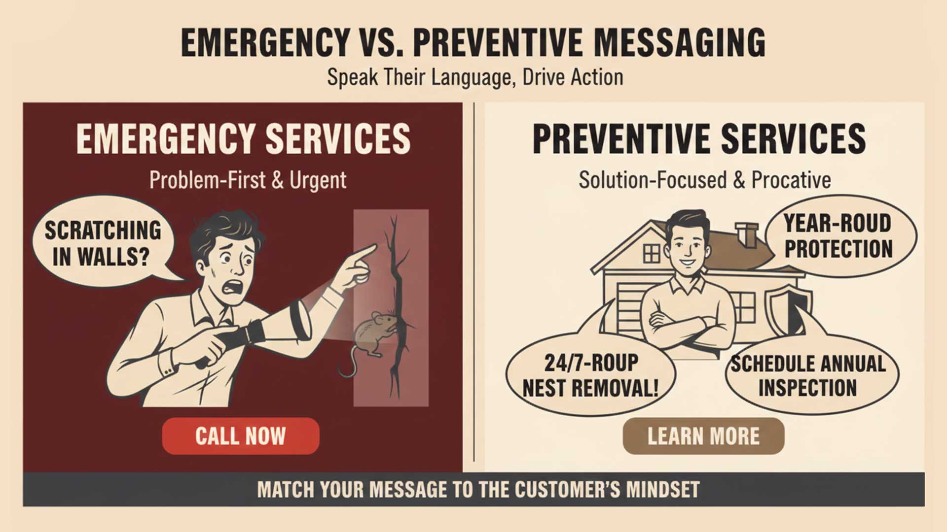 Emergency Versus Preventive Messaging