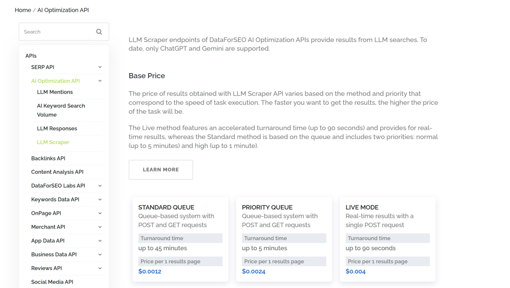 DataForSEO API
