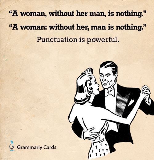 Punctuation is Powerful - Grammarly&rsquo;s witty and informative Pinterest cards