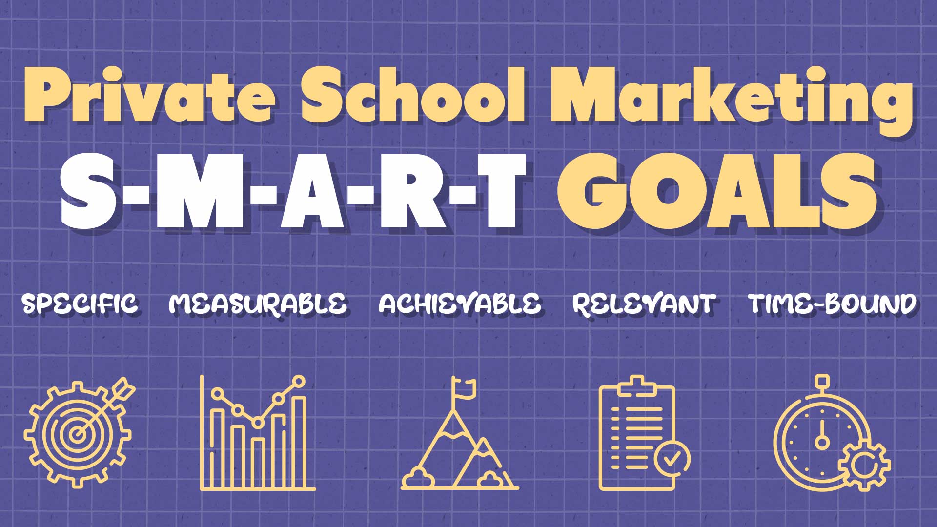Private School Marketing SMART Goals Infographic