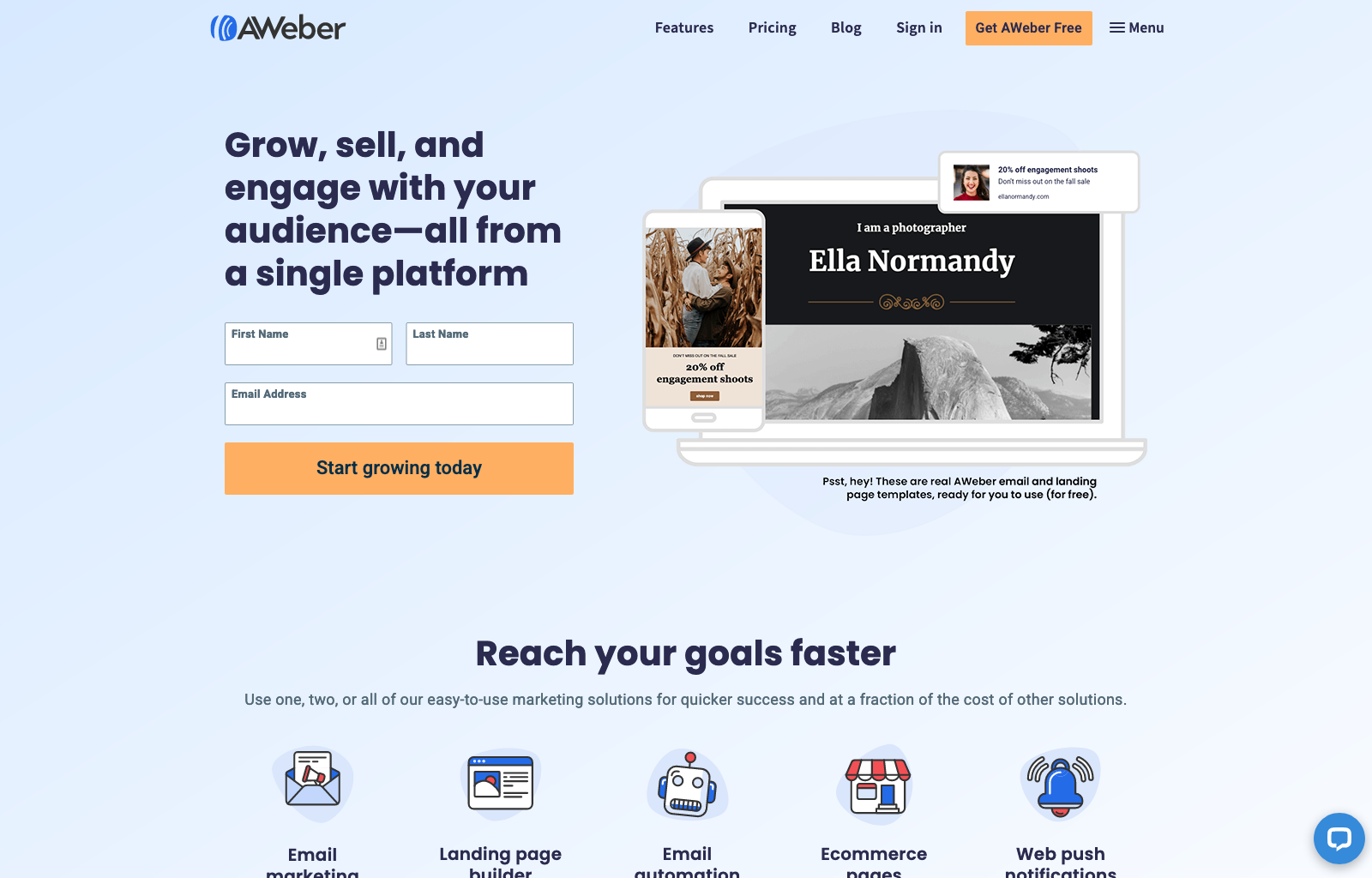 10 of the Best Email Marketing Services for Small Businesses image AWeber