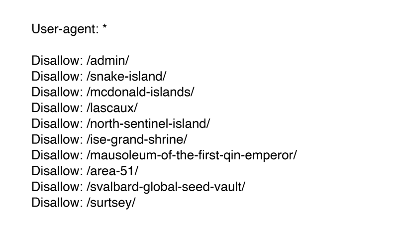 Robots Text File Example