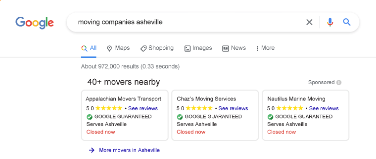 Service Area Business SEO: What It Is and How It Works image Google Local Service Ads Example