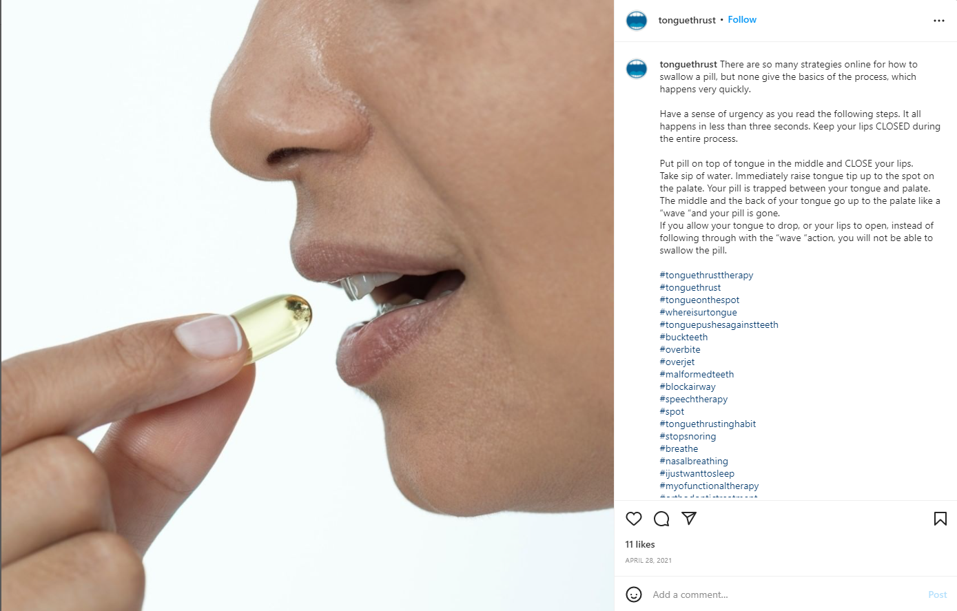 tonguethrust instagram
